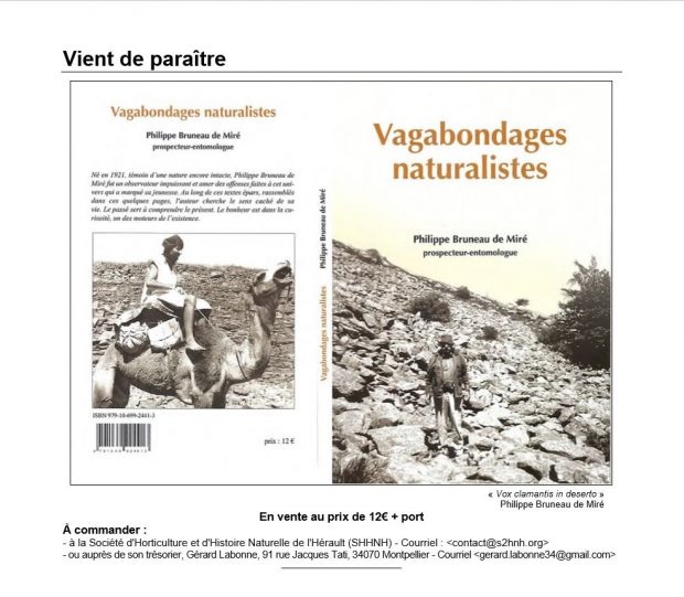 Vagabondages naturalistes de P. Bruneau de Miré