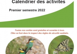 Calendrier du premier semestre 2022