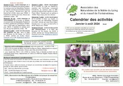 Calendrier du premier semestre 2024 – V3 !