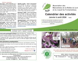 Calendrier du premier semestre 2024 – V3 !